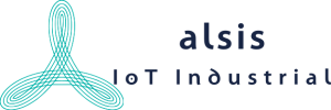 Logo de Alsis IoT con las letras de la compañía a la derecha