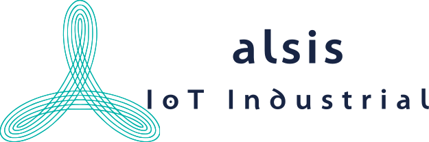 Logo de Alsis IoT con las letras de la compañía a la derecha