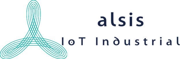 Logo de Alsis IoT con las letras de la compañía a la derecha